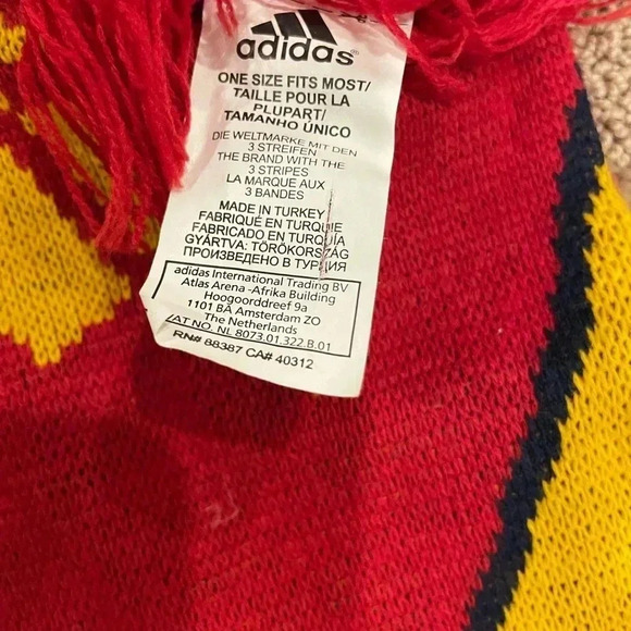 Adidas FEF Spain Scarf Football Soccer Team Campeones De Europa 2008 - Picture 7 of 8
